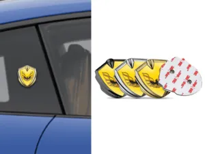 Pontiac Domed Emblem Badge Racing Look Glossy 